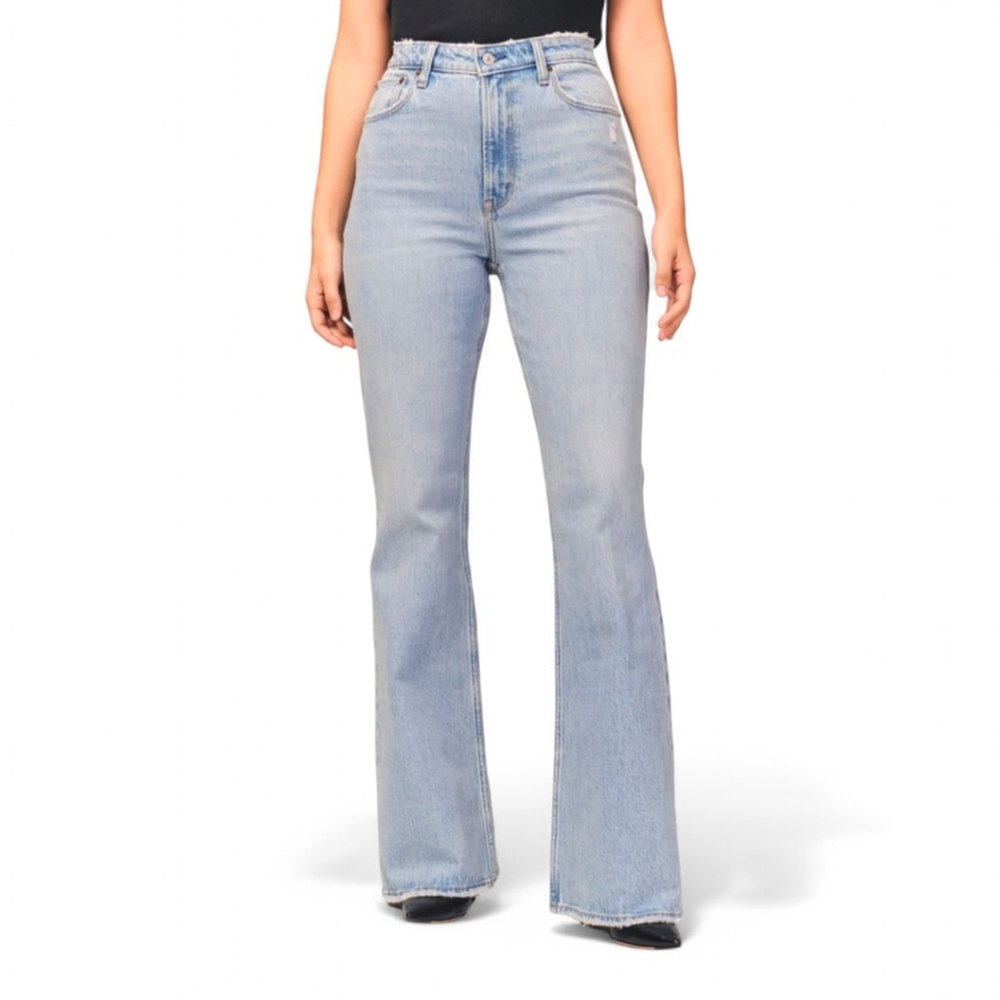 Abercrombie & Fitch Curve Love The Flare Ultra High Rise Jeans Women’s 18 L